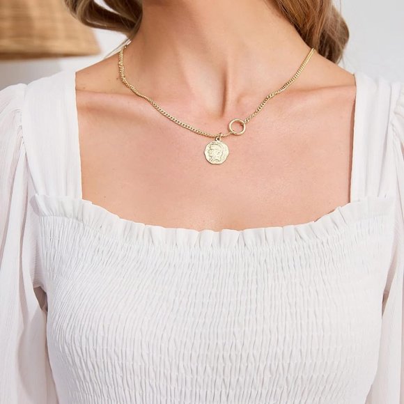 Byinns Square Neck Ruffle Dress Floral Print Tiered Tie Back Layered  Medium - Picture 3 of 12